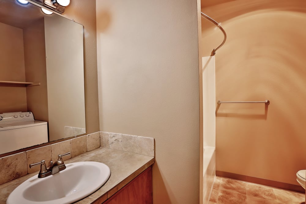 bathroom with shower at Orchard Ridge in Salem, Oregon