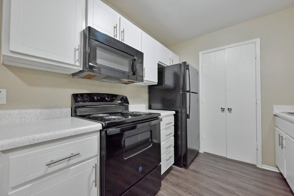 kitchen at Sierra Vista Apartments in Midlothian, Texas