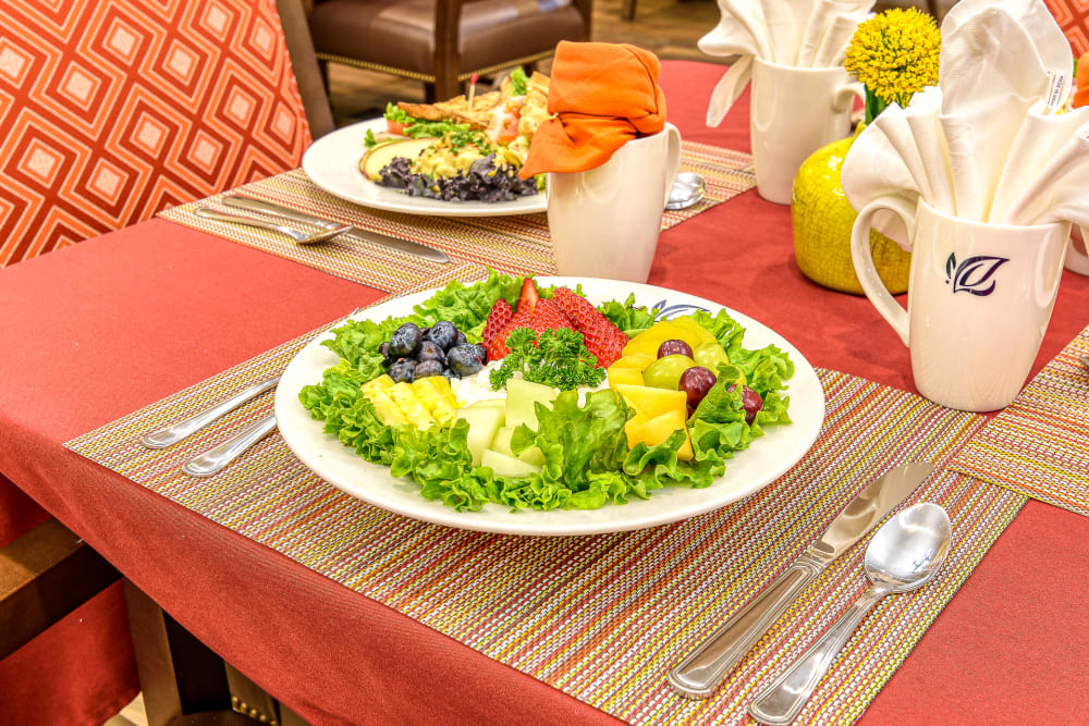 Salad served fresh in Las Vegas, Nevada in Dining Area