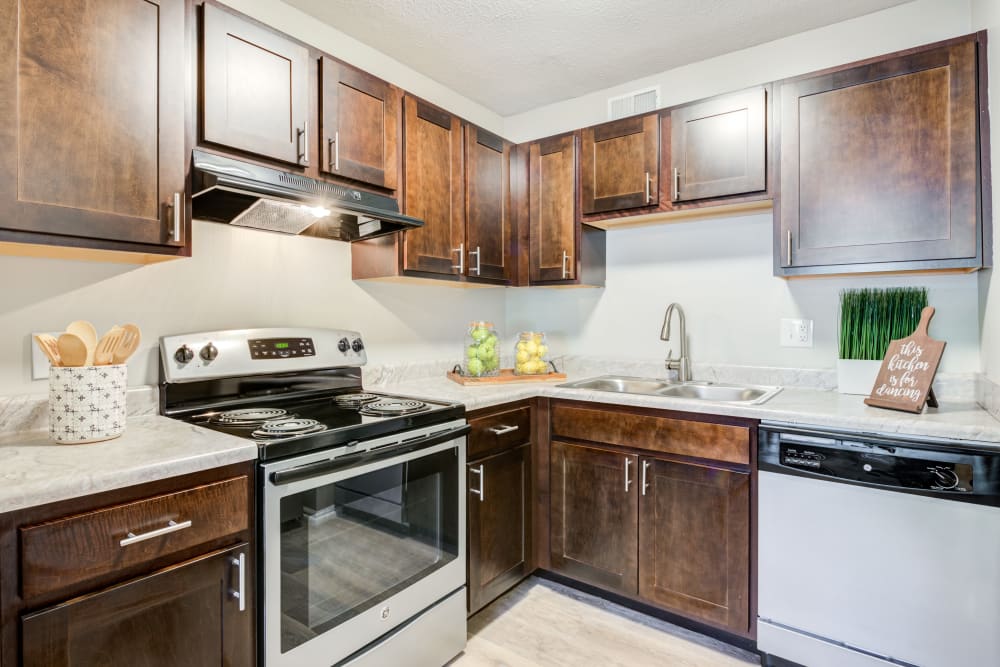 Kitchen at Apartments in Greenwood, Indiana