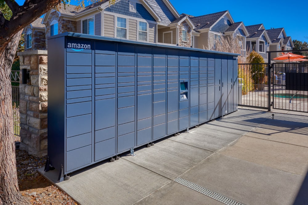 Package Lockers at Crestone Apartments in Aurora, Colorado