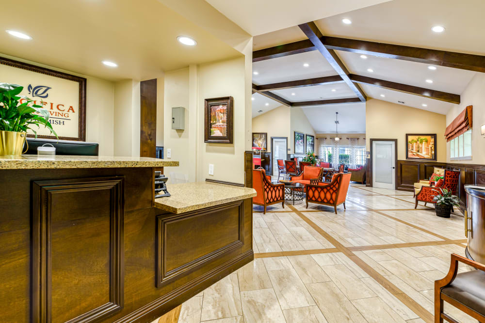 Reception at Pacifica Senior Living Snohomish in Snohomish, Washington