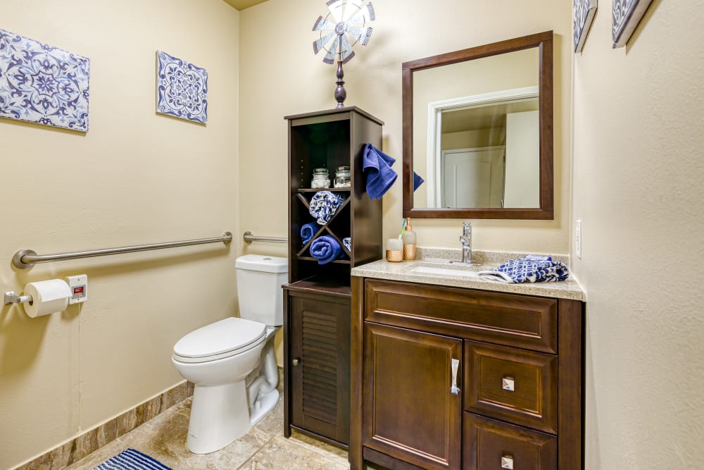 Bathroom at Pacifica Senior Living Snohomish in Snohomish, Washington