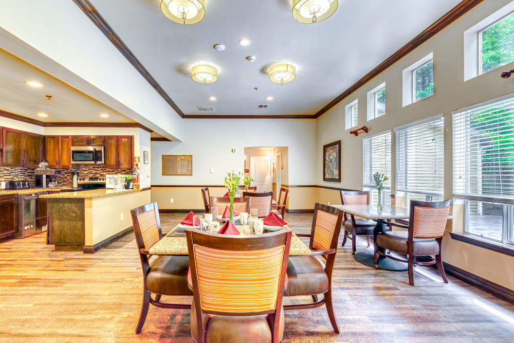 Our Senior Living Community in Snohomish, Washington offer a Dining Area