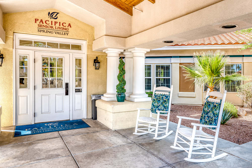 Front Entrance at Pacifica Senior Living Spring Valley in Las Vegas, Nevada