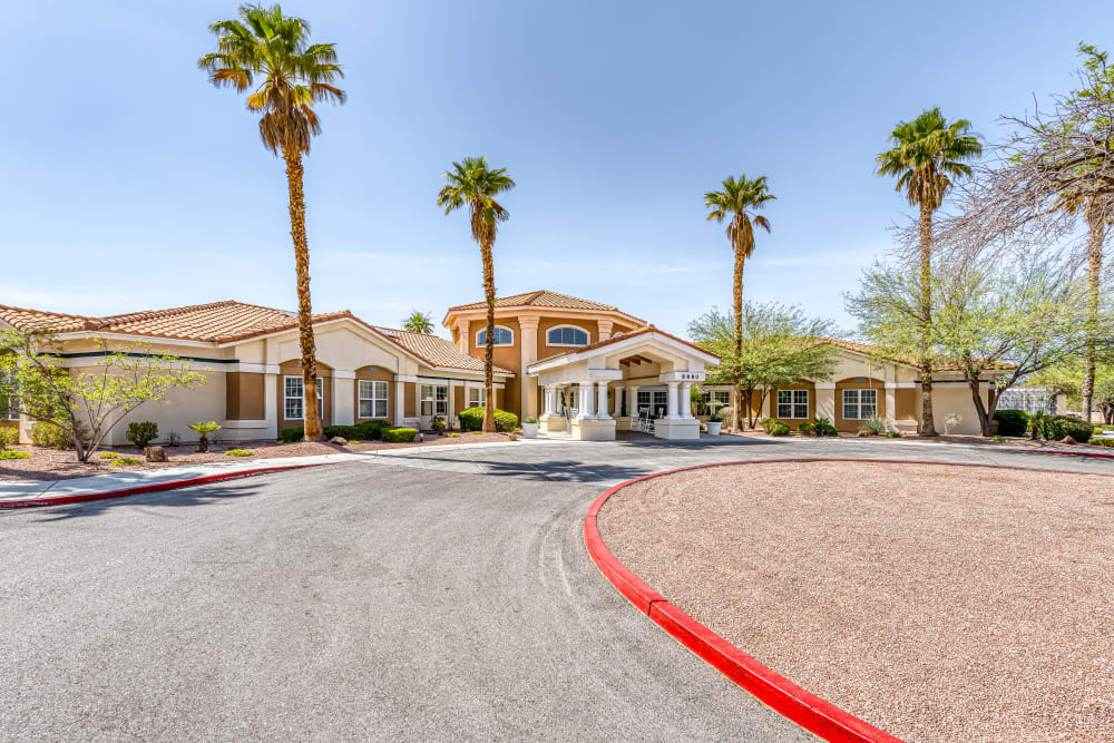 Driveway  at Pacifica Senior Living Spring Valley in Las Vegas, Nevada