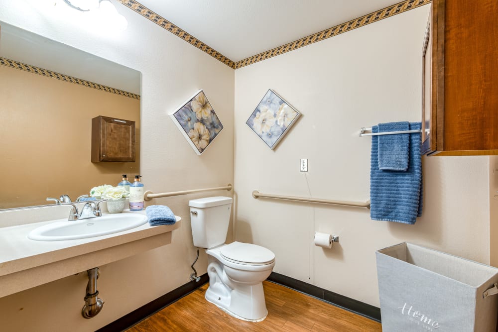 Bathroom at Pacifica Senior Living Spring Valley in Las Vegas, Nevada