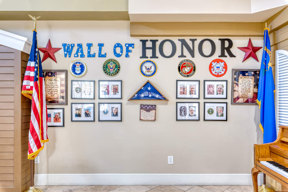 Wall of honor at Las Vegas, Nevada