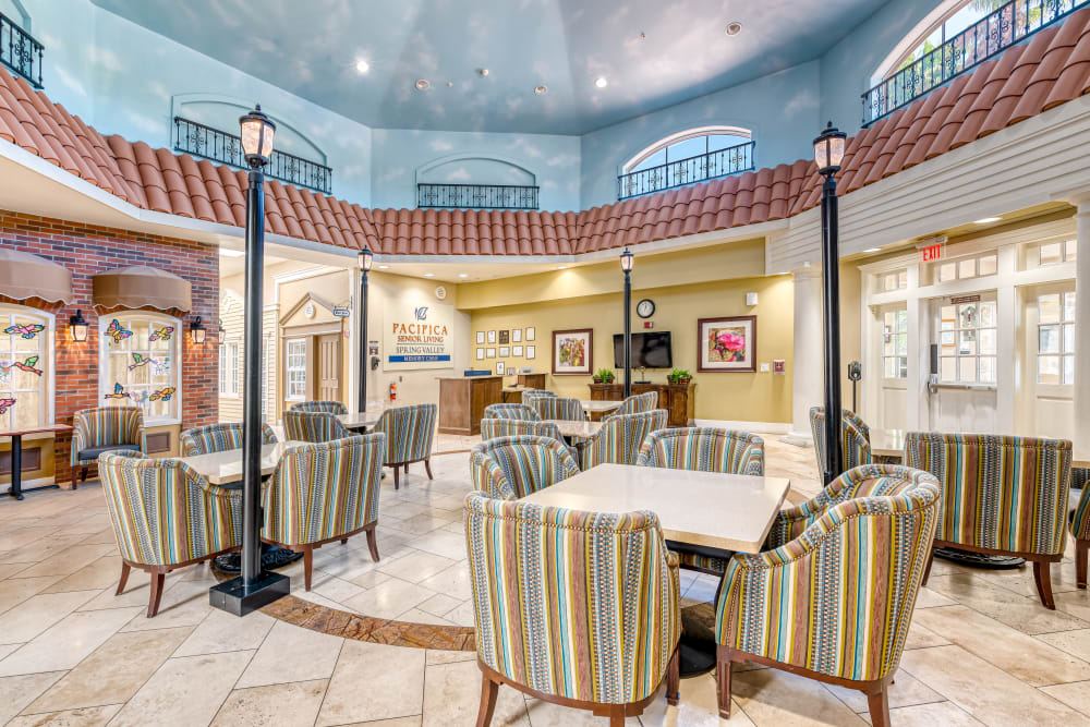Meeting area at Pacifica Senior Living Spring Valley in Las Vegas, Nevada