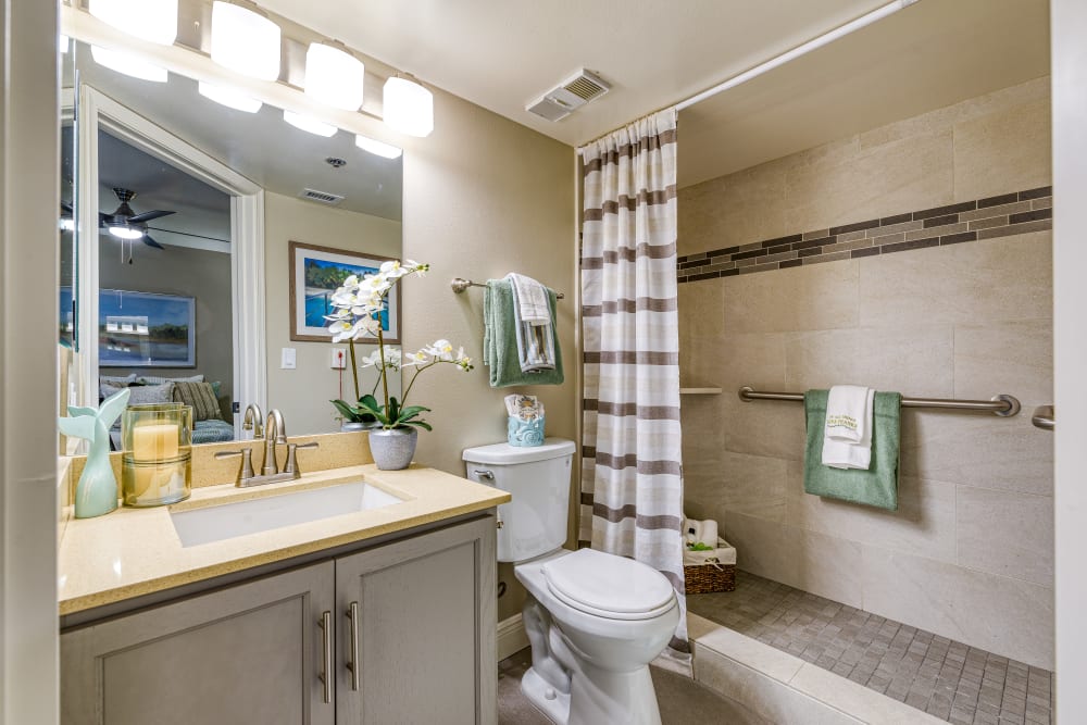 Bathroom at Senior Living Community in Sunrise, Florida