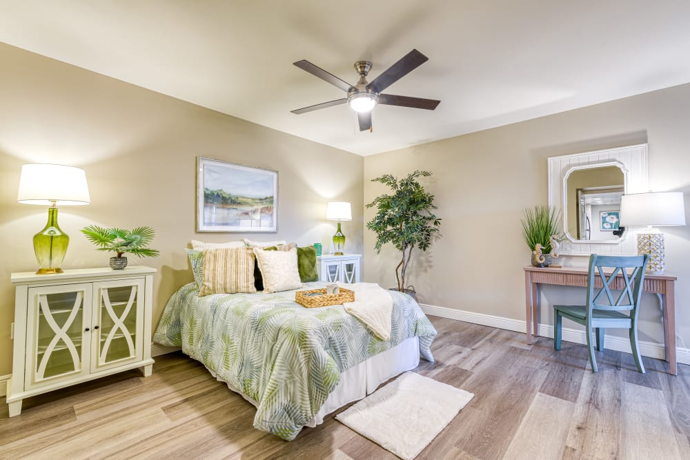 Bedroom at Senior Living Community in Sunrise, Florida