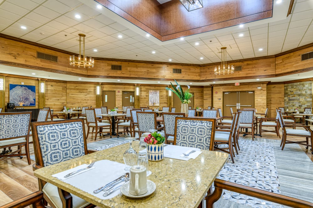 Pacifica Senior Living Sunrise offers a Dining Area in Sunrise, Florida