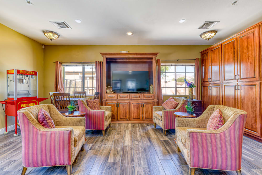 Entertainment area at Senior Living Community in Tucson, Arizona
