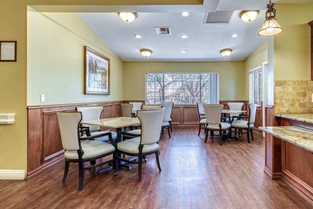 Resident's dining area in Tucson, Arizona