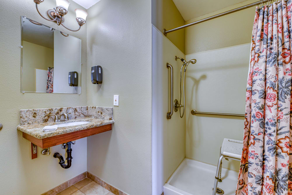 Bathroom at Pacifica Senior Living Tucson in Tucson, Arizona