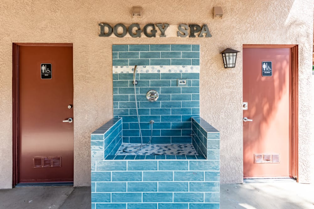 'Doggy spa' at Bay Breeze in Costa Mesa, California