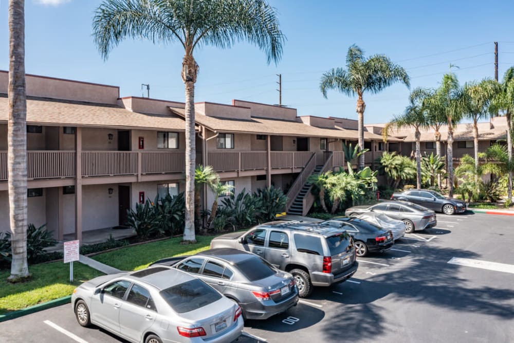 resident parking at Bay Breeze in Costa Mesa, California