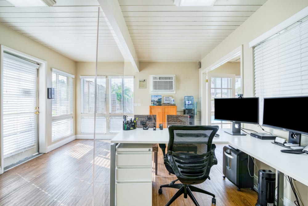 Leasing office at Orangevale Townhomes in Orange, California