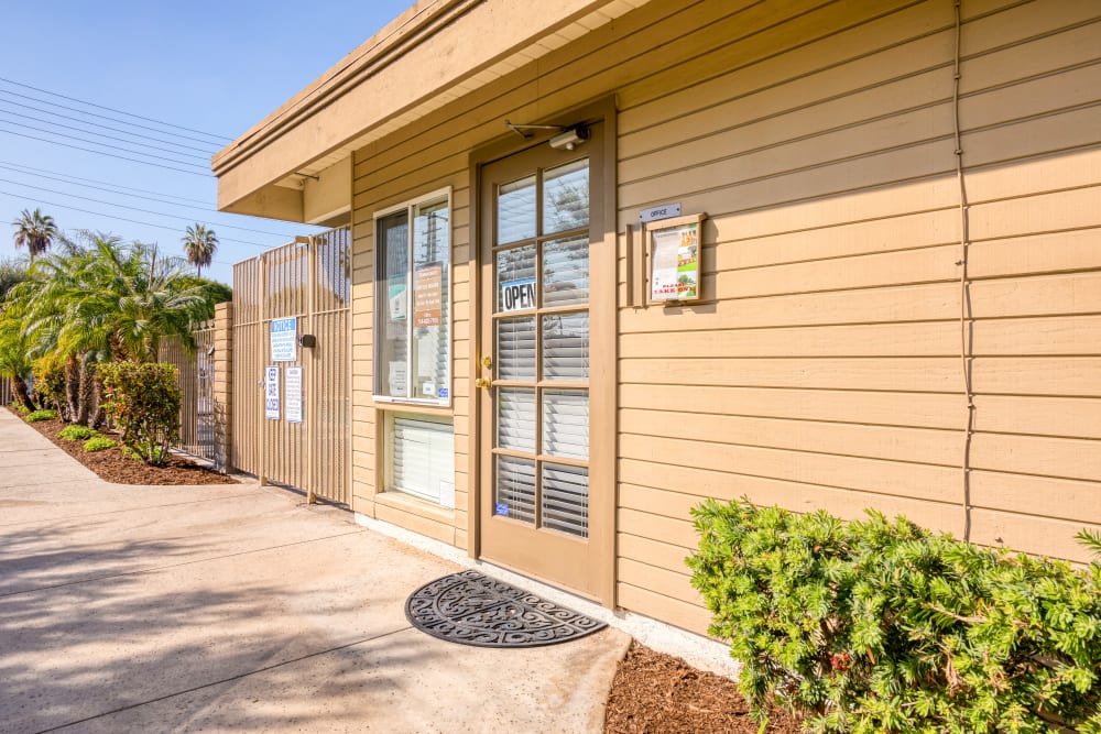 Leasing office at Orangevale Townhomes in Orange, California