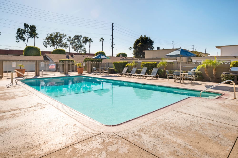 Pool at Orangevale Townhomes in Orange, California