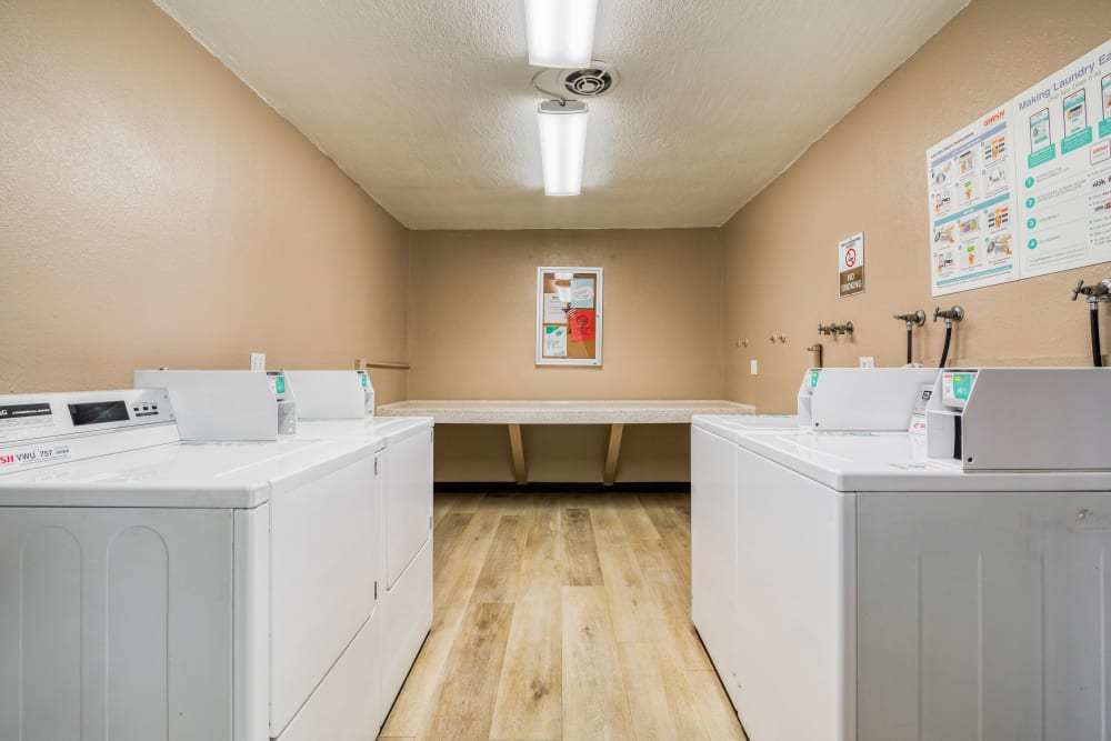 Laundry room at Pebble Cove in Anaheim, California