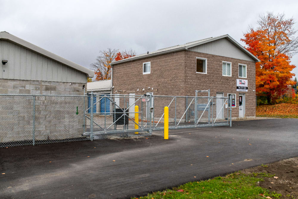 Storage facility access gate at  Apple Self Storage - Barrie South