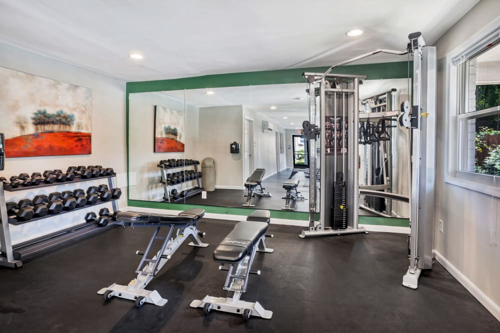 on-site fitness center at Lehigh Square, Allentown, Pennsylvania