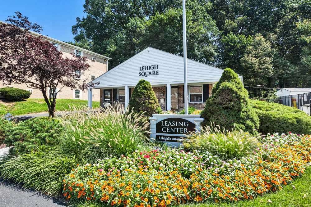 Exterior view of apartments at Lehigh Square in Allentown, Pennsylvania