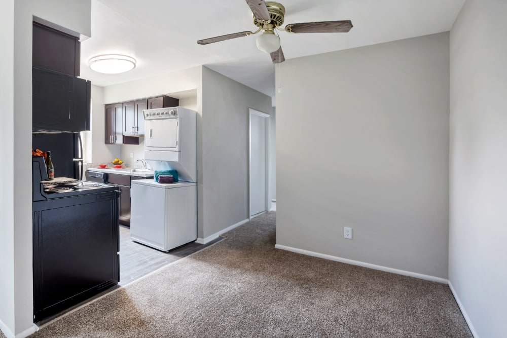 Model living room at Lehigh Square, Allentown, Pennsylvania