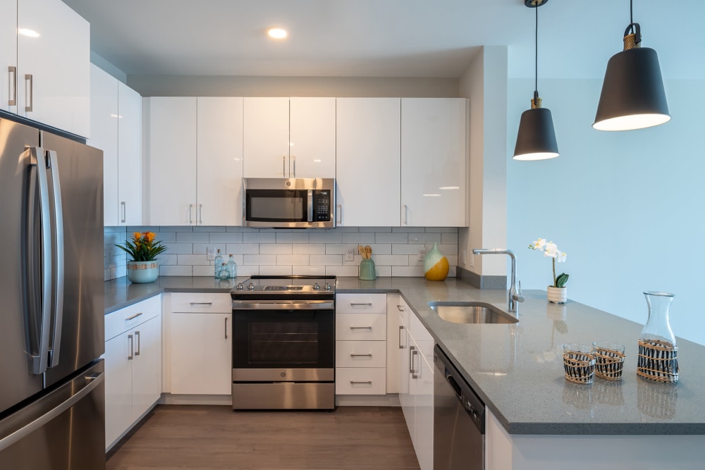 Spacious kitchen at Elms Fells Point in Baltimore, Maryland