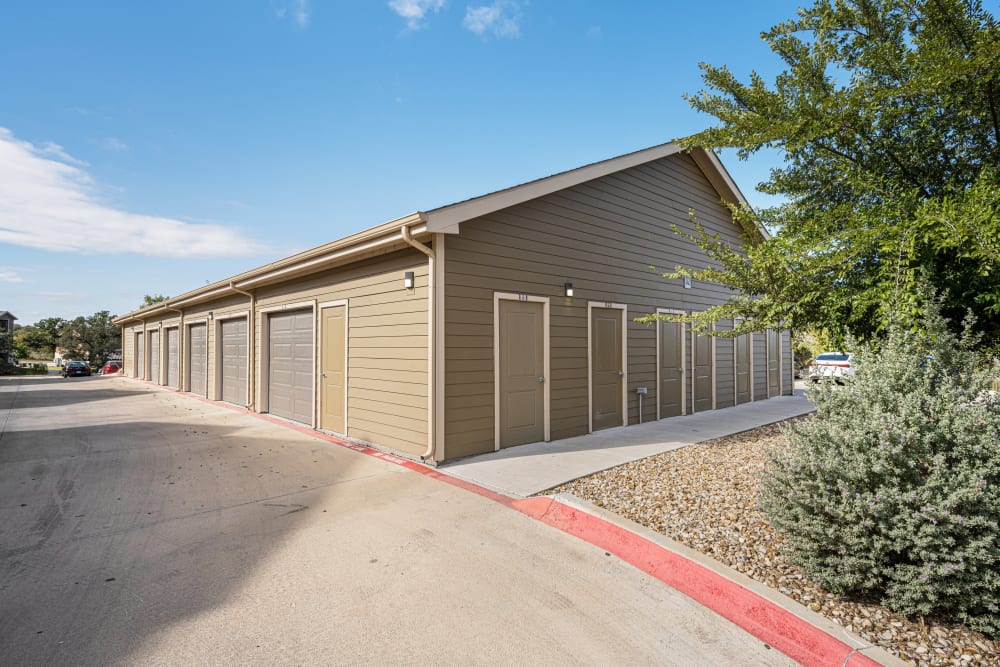 Storage facility at The Residences at Panther Hollow in Marble Falls, Texas