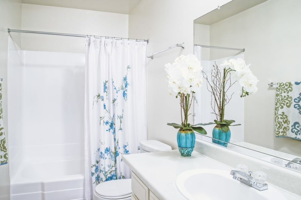 Bathroom at The Palms Apartments in Rowland Heights, California