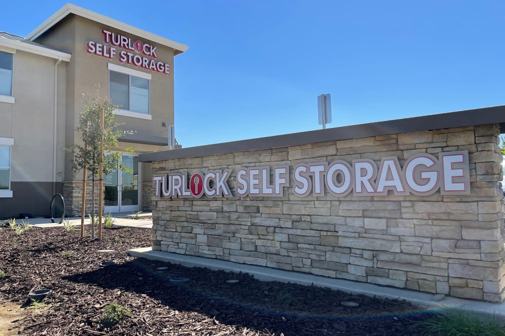 Signage at Turlock Self Storage in Turlock, California