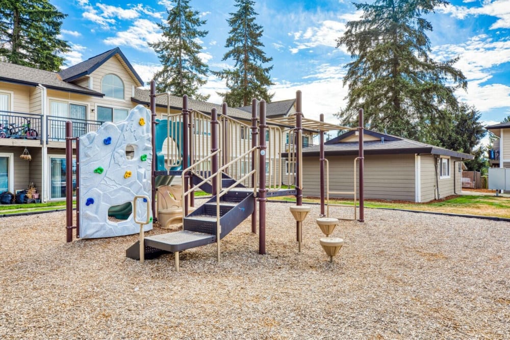 playground area at Tree Pointe Apartments in Federal Way, Washington