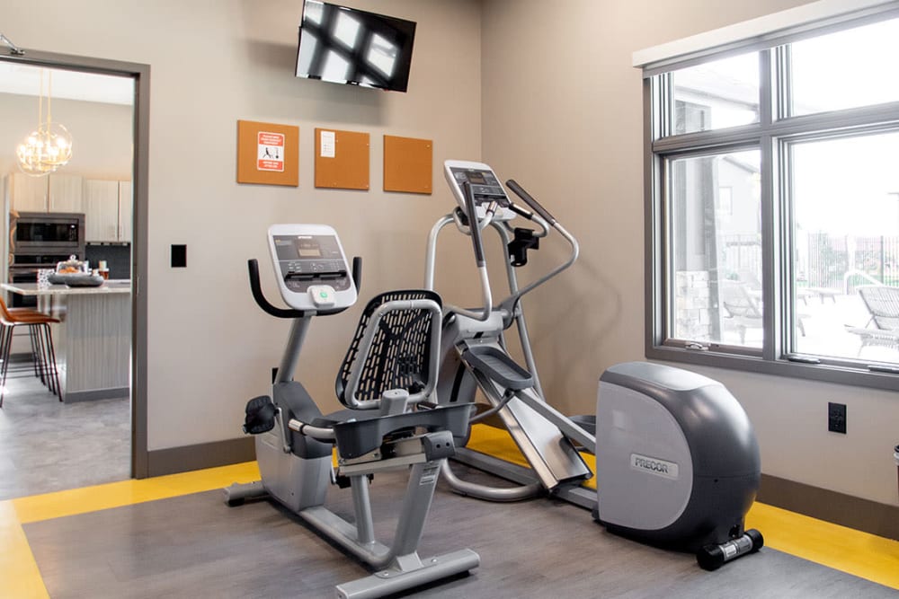 Fitness room at Ravello 192 in Elkhorn, Nebraska