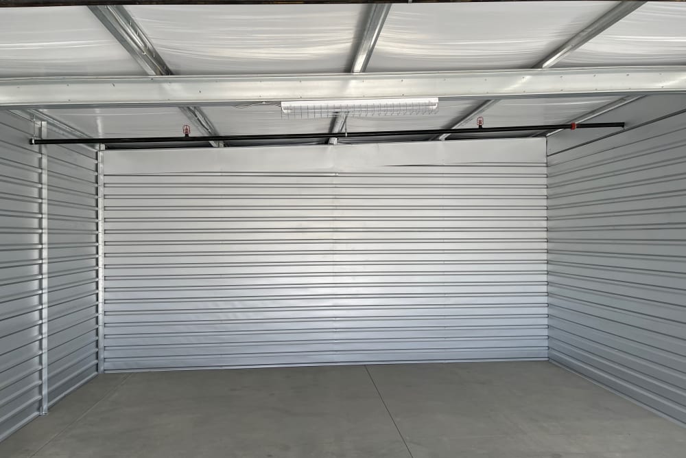A spacious unit at Turlock Self Storage in Turlock, California