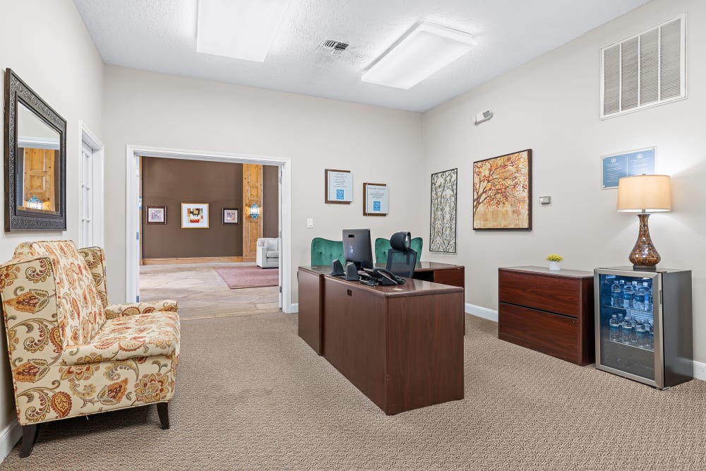 Leasing office at Marquis at Silverton in Cary, North Carolina