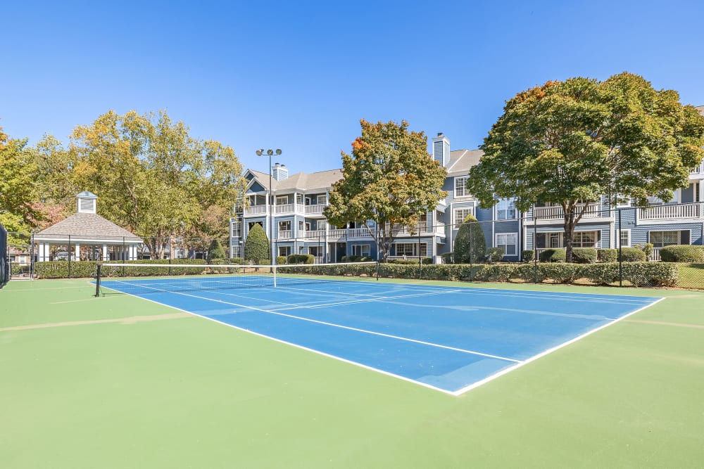 Tennis court at Marquis on Edwards Mill in Raleigh, North Carolina