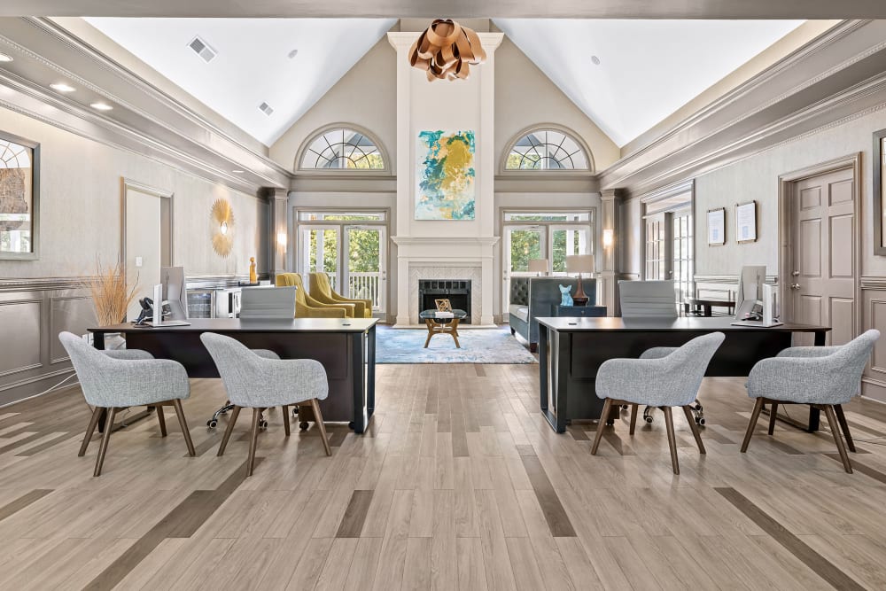 Leasing office at Marquis on Edwards Mill in Raleigh, North Carolina