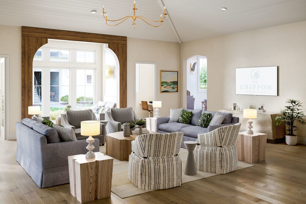 Resident lounge clubhouse at The Griffon Vero Beach in Vero Beach, Florida