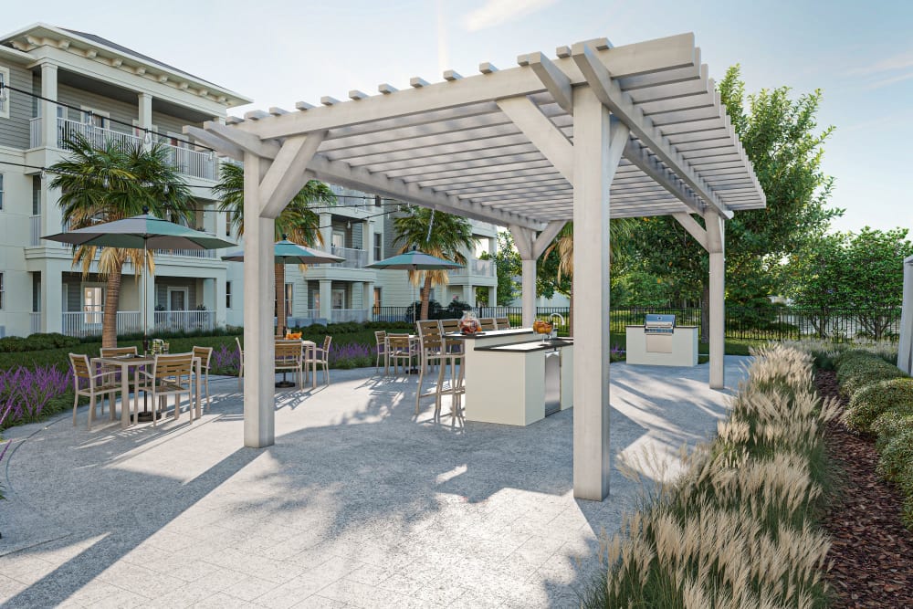 Patio at The Griffon Vero Beach in Vero Beach, Florida