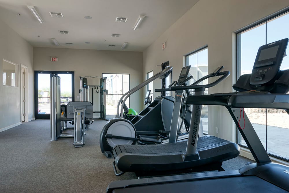 Fitness center at BB Living at Val Vista in Gilbert, Arizona