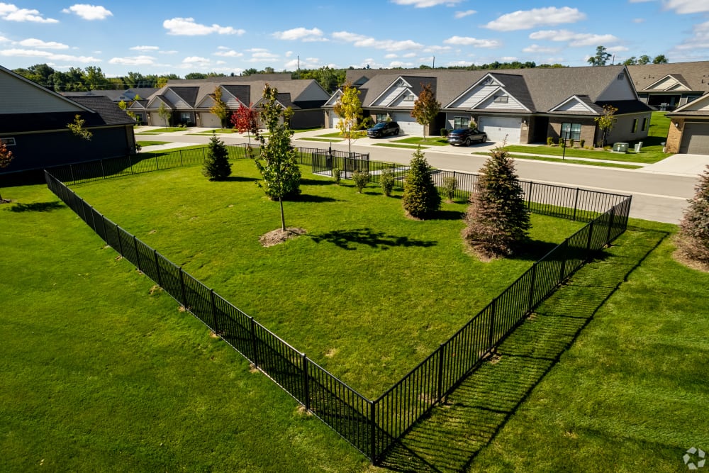 Onsite dog park at Encore at Deerhill in Clarkston, Michigan