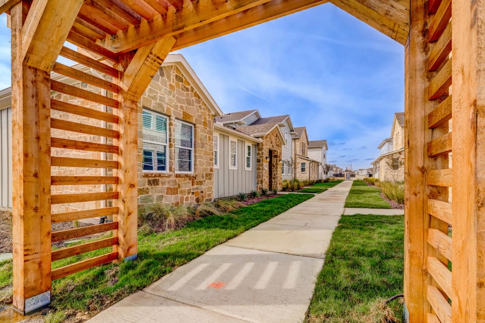 Pathway at BB Living Harvest in Argyle, Texas