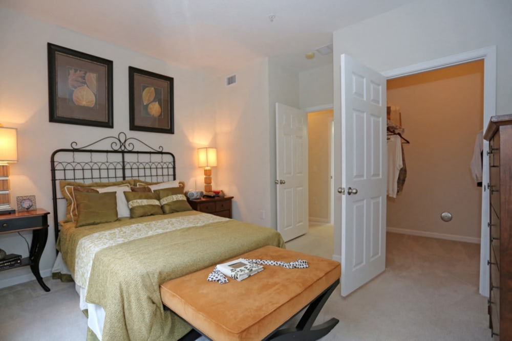 Spacious bedroom at The Columns at Cypress Point in Wesley Chapel, Florida