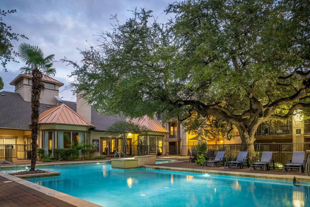 Sparkling Resort-Style Swimming Pool, Spa & Sundeck Marquis at Ladera Vista in Austin, Texas