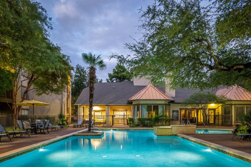 Sparkling Resort-Style Swimming Pool, Spa & Sundeck Marquis at Ladera Vista in Austin, Texas