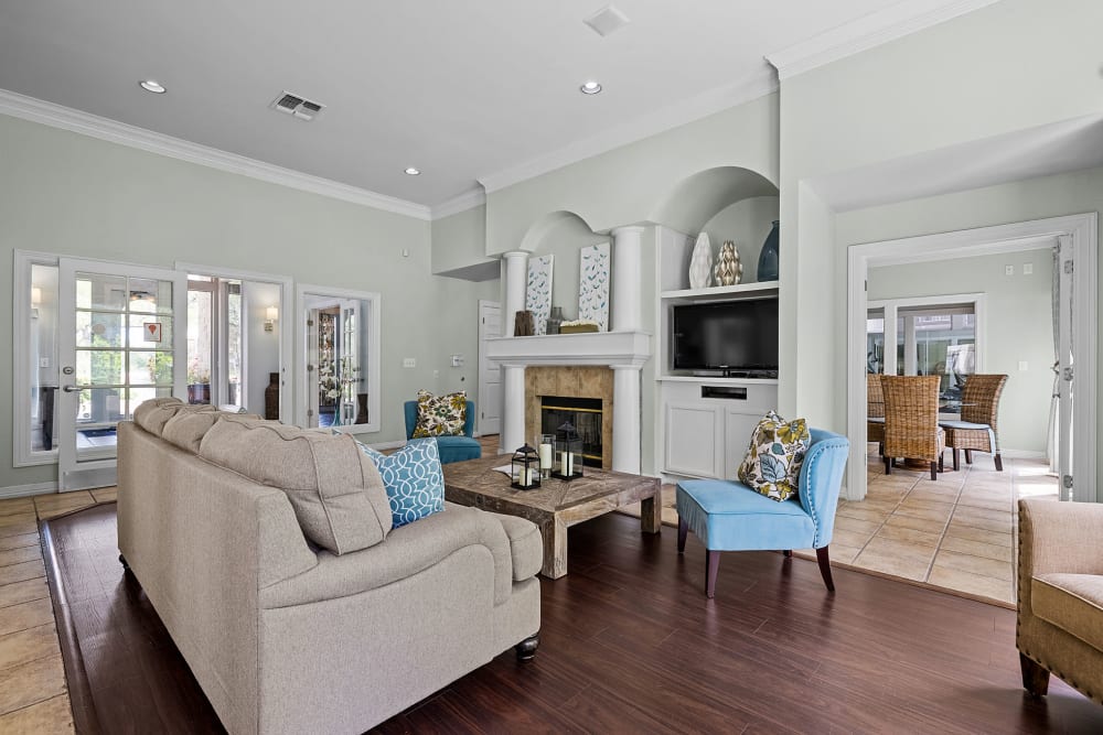 Luxe Resident Clubhouse & Lounge at Marquis at Ladera Vista in Austin, Texas