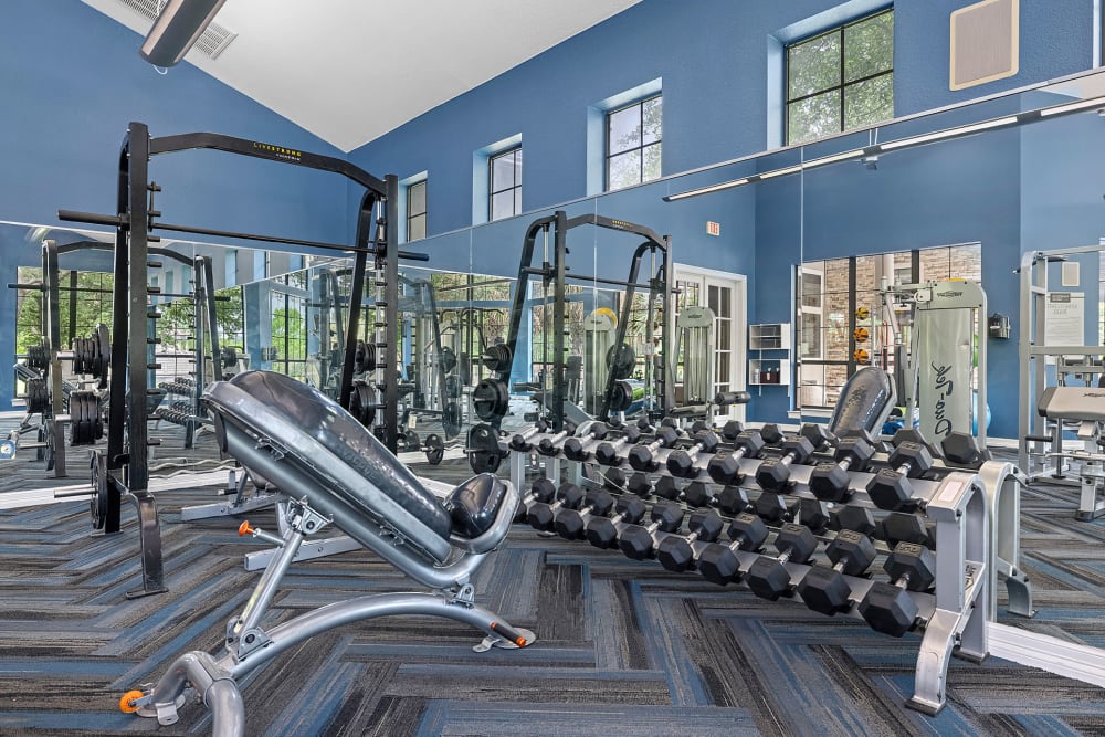 24-Hour Fitness Center at Marquis Parkside in Austin, Texas