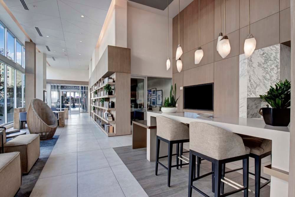 Our Luxury Apartments in Long Beach, California showcase a common area